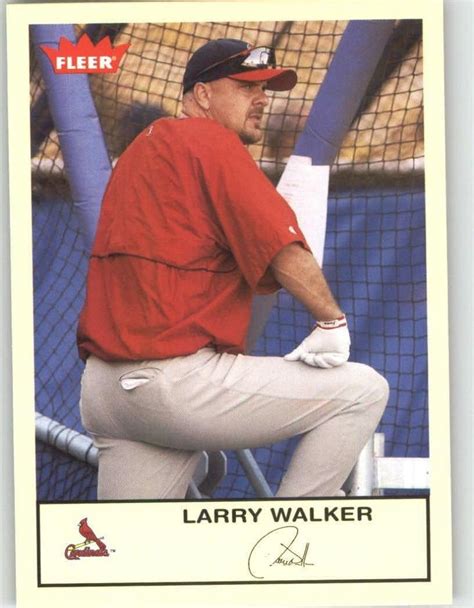 Fleer Tradition Larry Walker St Louis Cardinals Baseball