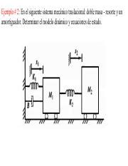 Clase Ejemplos De Modelado De Sistemas Mecanicos Pdf Ejemplo