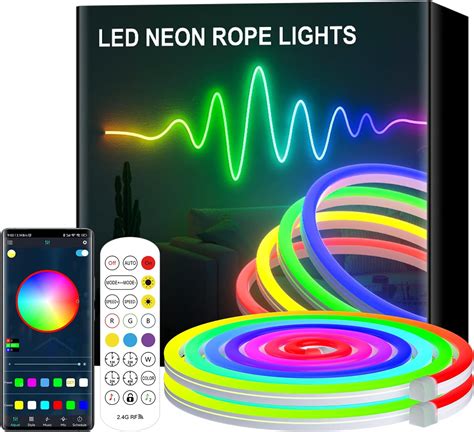 Lumtang Bande LED RGB Bande LED 5M 10M Bluetooth Bandes LED Néon