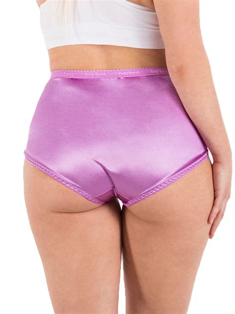 Satin Panties S To Plus Size Womens Underwear Full Coverage Brief 6 Pack Ebay