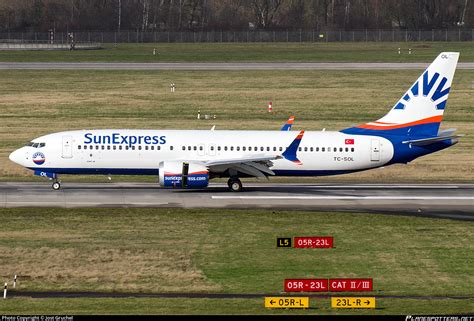 TC SOL SunExpress Boeing 737 8 MAX Photo By Jost Gruchel ID 1243775