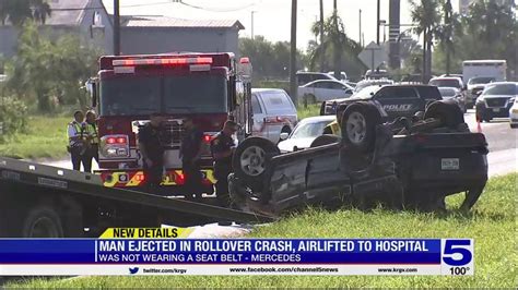 Police Driver Ejected From Vehicle In Mercedes Rollover Crash