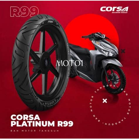 Jual BAN CORSA PLATINUM R99 TUBELESS 80 80 14 90 80 14 100 80 14 RING