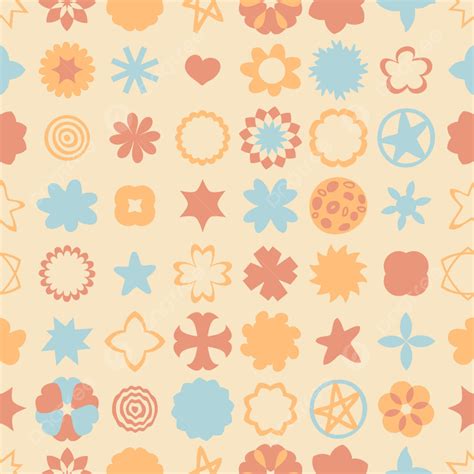 Abstract Bold Primitive Seamless Pattern Background Seamless Pattern