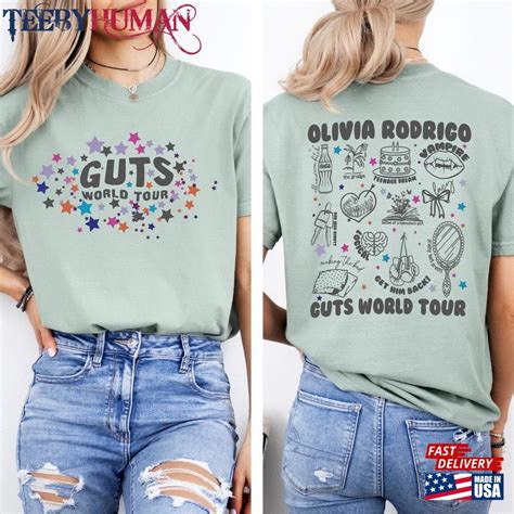 Olivia Rodrigo Guts World Tour Comfort Colors Shirt 2024 Concert Unisex