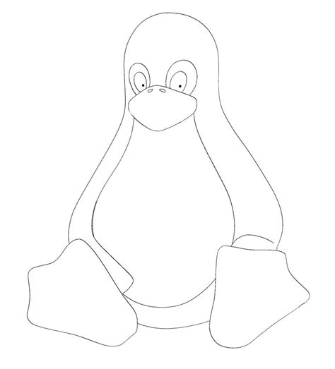 Jeux De Tux Paint Coloriage Tux Coloring Page | danieguto