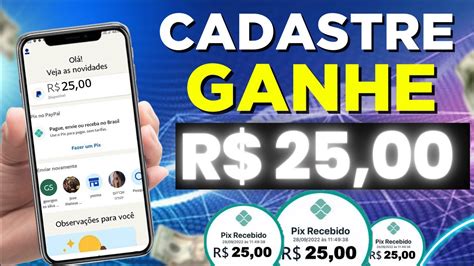 R 25 NO CADASTRO Na HORA CADASTRE E GANHE APP PAGANDO NO CADASTRO