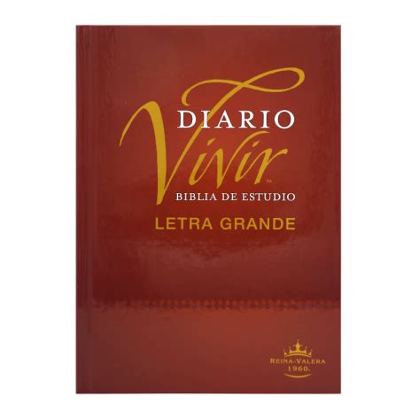 Biblia De Estudio Diario Vivir Letra Grande RVR60 Tapa Dura Nueva