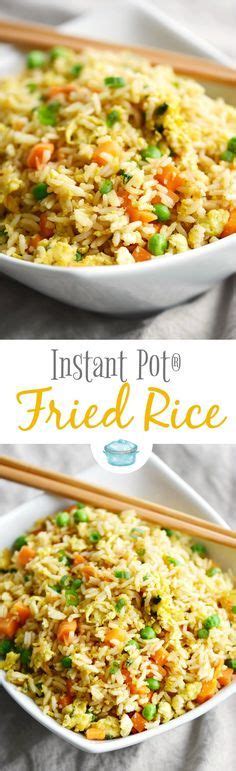 Instant Pot Fried Rice Recipe Instant Pot Dinner Recipes Pressure