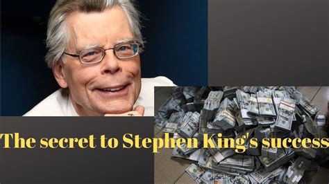 The Secret To Stephen King S Success Youtube