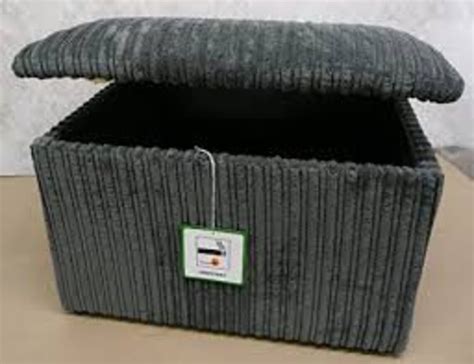 Large Jumbo Cord Ottoman Storage Boxpouffefootstool In Size Etsy