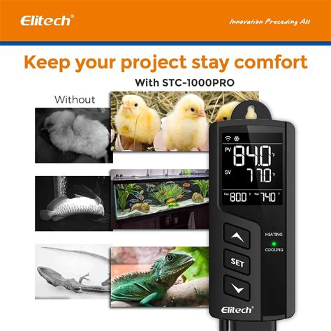 Elitech Stc Th Controlador De Temperatura Y Humedad T H