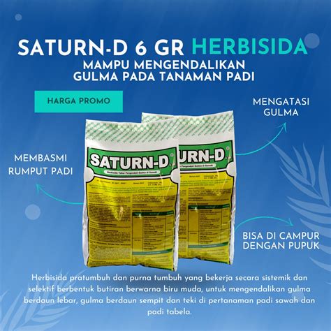 Jual Herbisida Saturn D Gr Herbisida Sistemik Pra Tumbuh