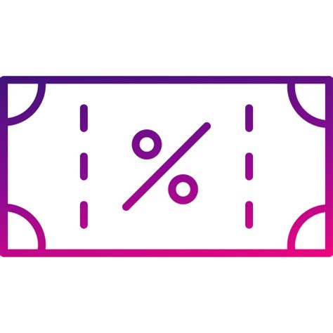 Discount Voucher Generic Gradient Outline Icon