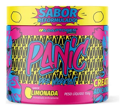 Panic Pré treino Super Concentrado 150g Adaptogen Frete grátis