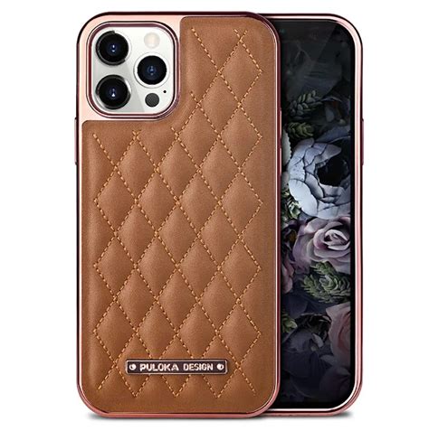 PULOKA IPhone 11 Pro Max Royal Vegan Leather Cover Daimond Pattern