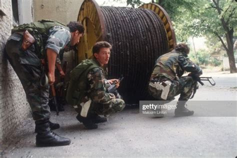 Brave Croatian Soldiers In Mostar Bosnia