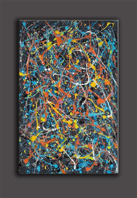 Large oil painting jackson pollock style pollock art abstract paintings ...