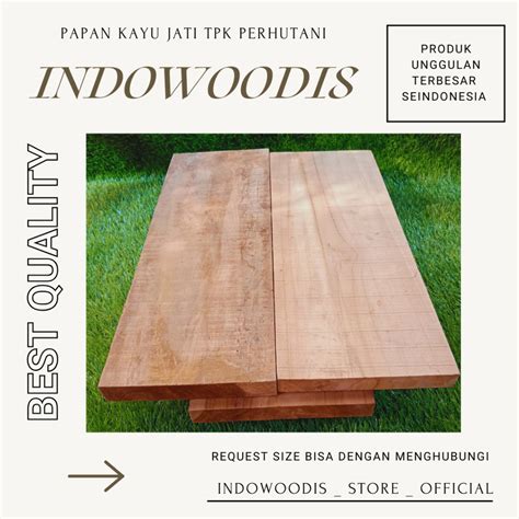 Jual Papan Kayu Jati Tpk Perhutani Ukuran Lebar Cm Tebal Cm