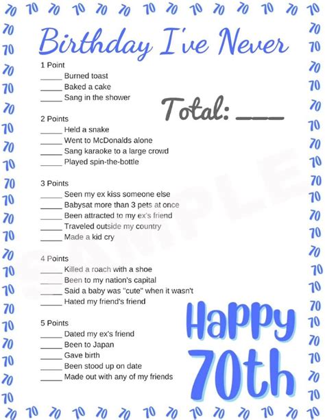 60th Birthday Party Games Free Printables Parties Made