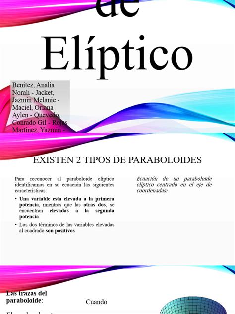 Paraboloide Elíptico Pdf