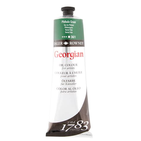 Daler Rowney Georgian Oil Color Ml Tube Pthalo Green Walmart