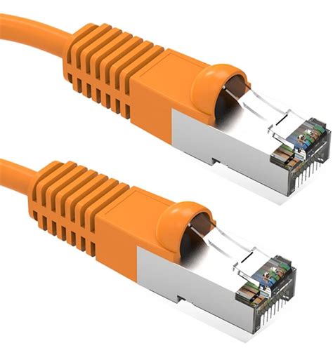 100Ft Cat5e Ethernet Shielded Cable Orange - Cables4sure - Direct Network LLC