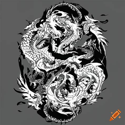Yin Yang Symbol With Dragons On Craiyon