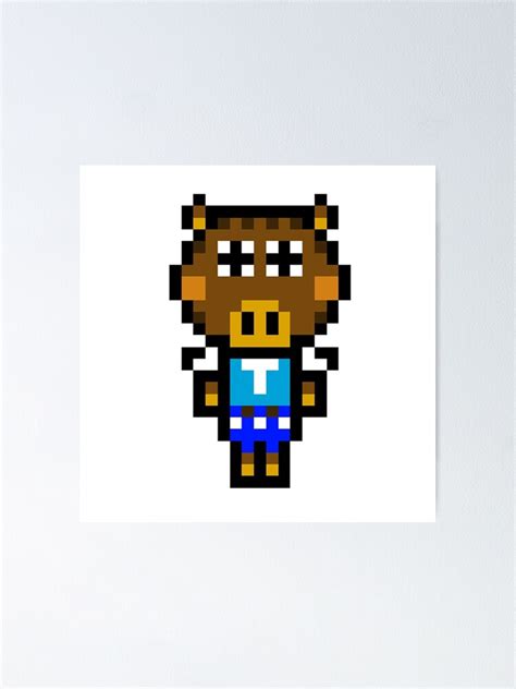 8 Bit Original Art Joan Poster For Sale By Robogamer Redbubble