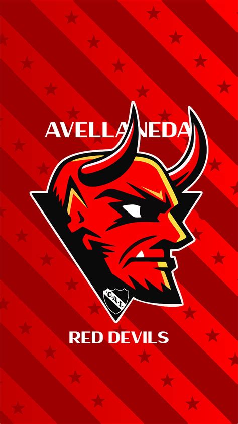 Red Devils Logo Football