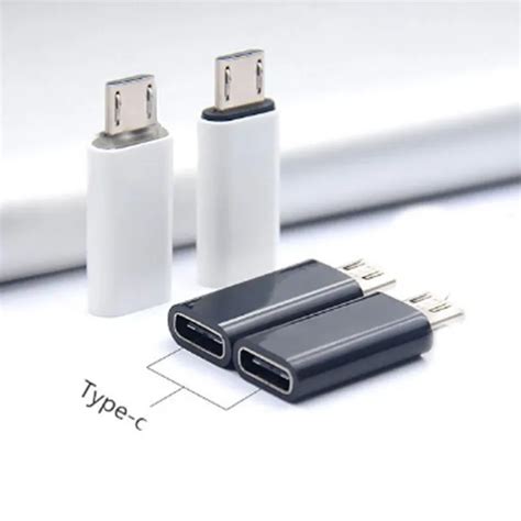 Convertisseur Micro Usb Femelle Vers Type C M Le Adaptateur Usb C R Eur