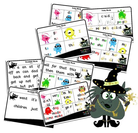 Sets Of Tricky And Decodable Word Cards Monster Phonics Hot Sex Picture