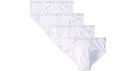 Lyst Calvin Klein Underwear Cotton Classics Multipack Low Rise Briefs In White For Men