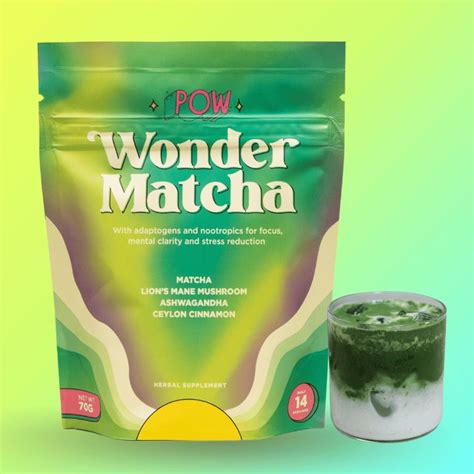 Pow Wonder Matcha Servings Unsweetened Gr K Requests