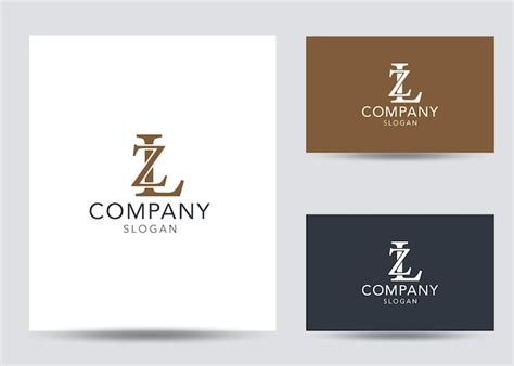 Premium Vector Modern Monogram Initial Letter Lz Logo Design Template