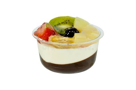 Mixed Fruit Pudding Stock Photo Image Of Chocolate Food 82846994