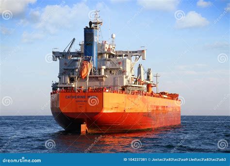 Massengutschiff Catherine Manx Verankert Nah An Dem Hafen Von Algesiras