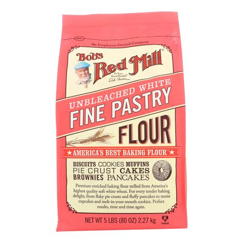 Bob S Red Mill Whole Wheat Pastry Flour 5 Lb Case Of 4