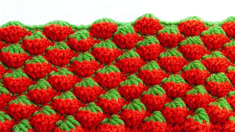 Strawberry Crochet Stitch Free Video Tutorial