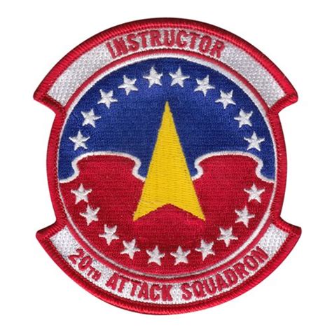 20 Atks Instructor Patch 20th Attack Squadron Patches