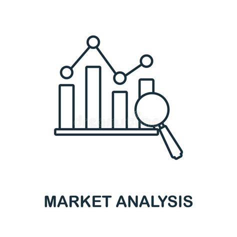 Icono De L Nea De An Lisis De Mercado Icono De Esquema De An Lisis De