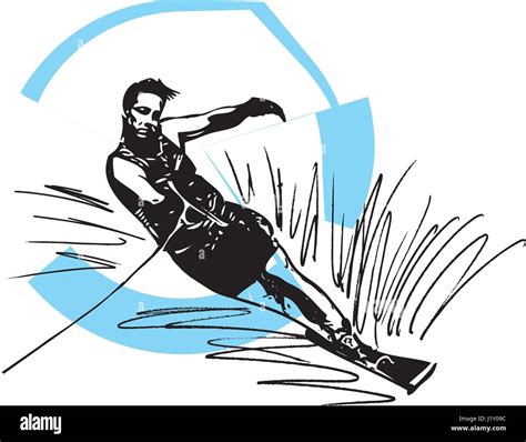 Waterski Stock Vector Images Alamy