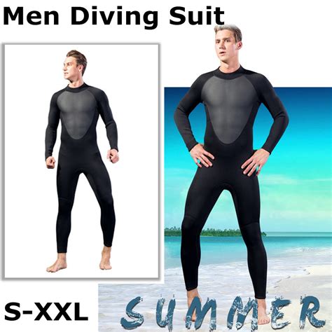 Full Bodysuit 3mm Mens Wetsuit S Xl Super Elasticity Diving Suit For Swimming Surfing Snorkeling