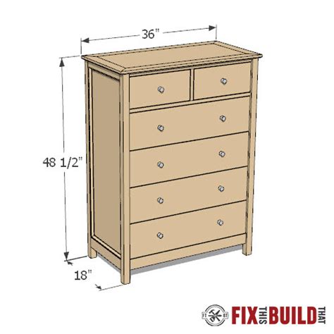 How To Build A Diy Dresser 6 Drawer Tall Dresser Fixthisbuildthat