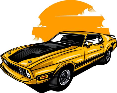 retro car illustration on solid color 2928960 Vector Art at Vecteezy