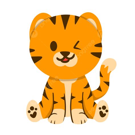 Free Download White Transparent Cute Tiger Png Printable Animal