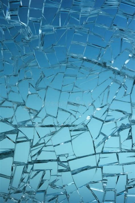 Shattered Glass Texture Broken Glass Fragmented Glass Set 24 Stock Illustration