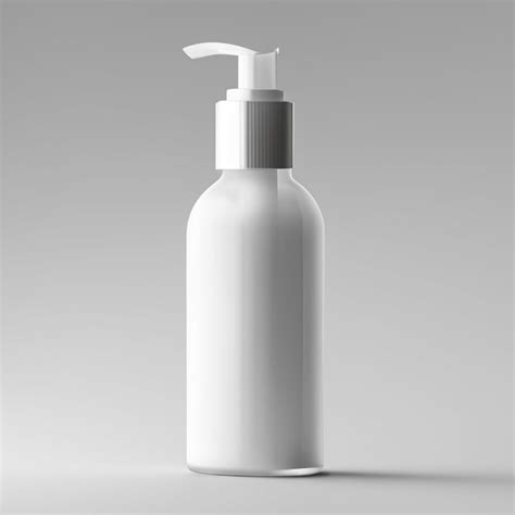 Premium Ai Image Crystal Glass Cosmetic Pump Bottle Mockup