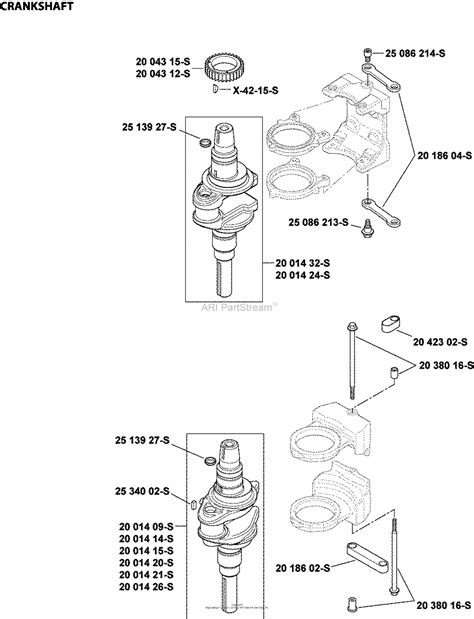 Kohler SV540 0019 MTD 18 HP 13 4 KW Parts Diagram For Crankshaft 1 20 2