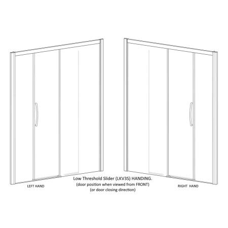 Lakes Classic Collection Semi Frameless Low Threshold Slider Door